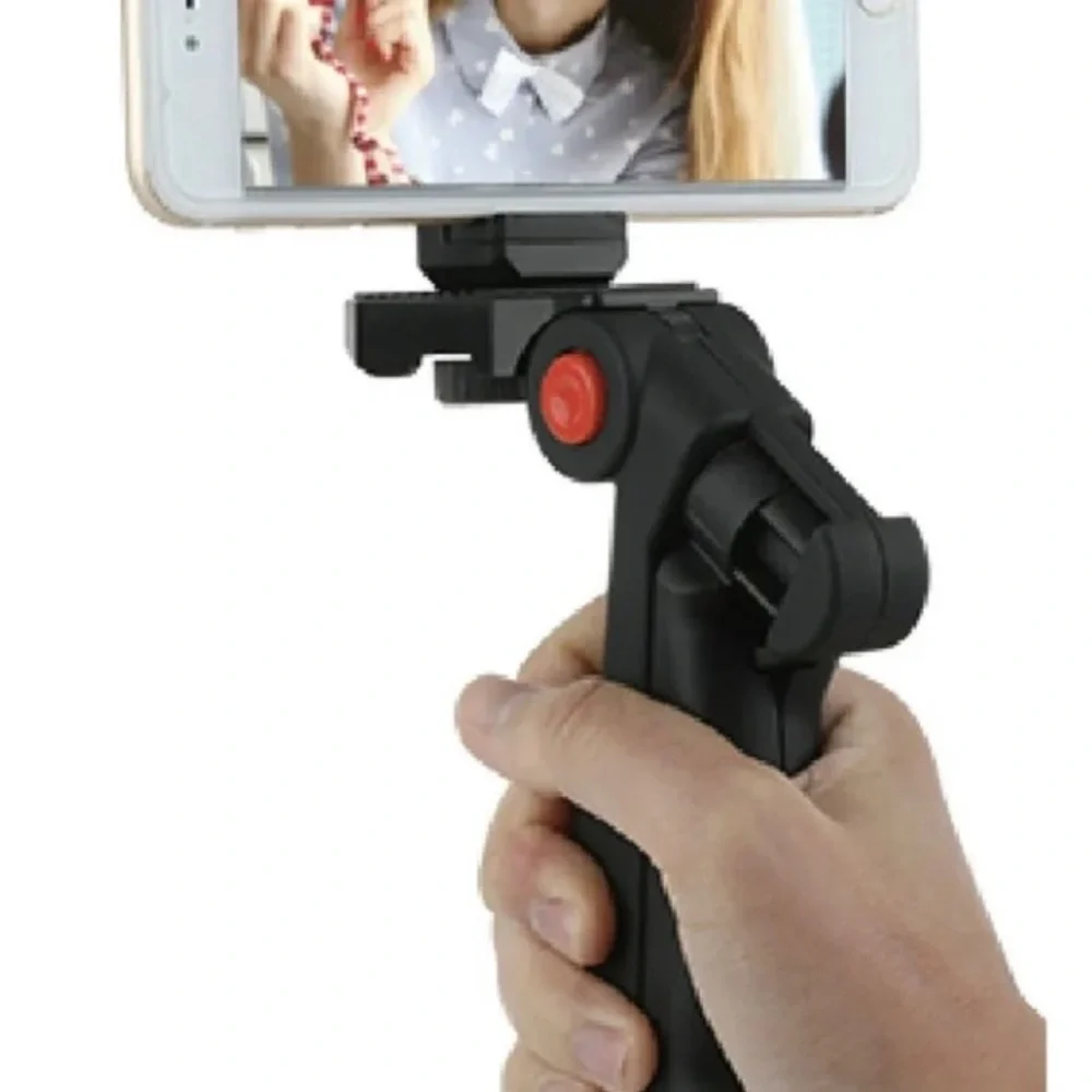 Vivitar Pistol Grip portable mini tabletop Tripod with smartphone holder black